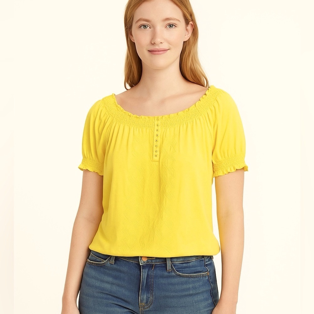 Lauren Ralph Lauren Yellow Blouse